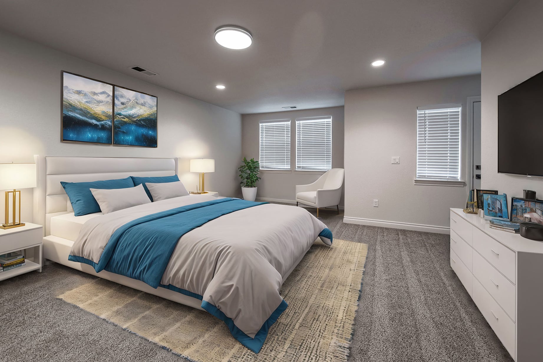 New Reno Homes by Lifestyle Homes-Master Bedroom Staging 1