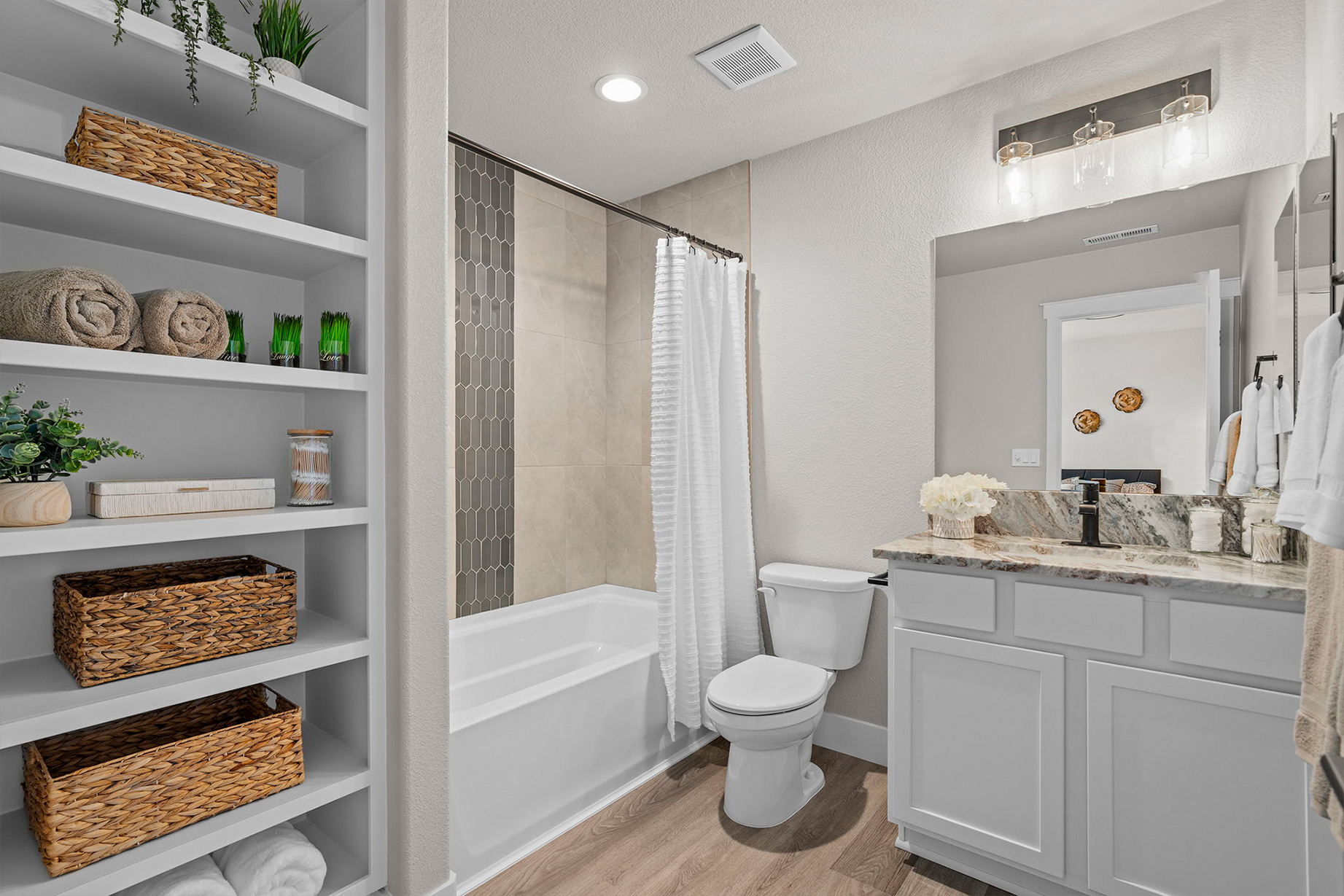 New Reno Homes by Lifestyle Homes-Secondary Bathroom Staging 3
