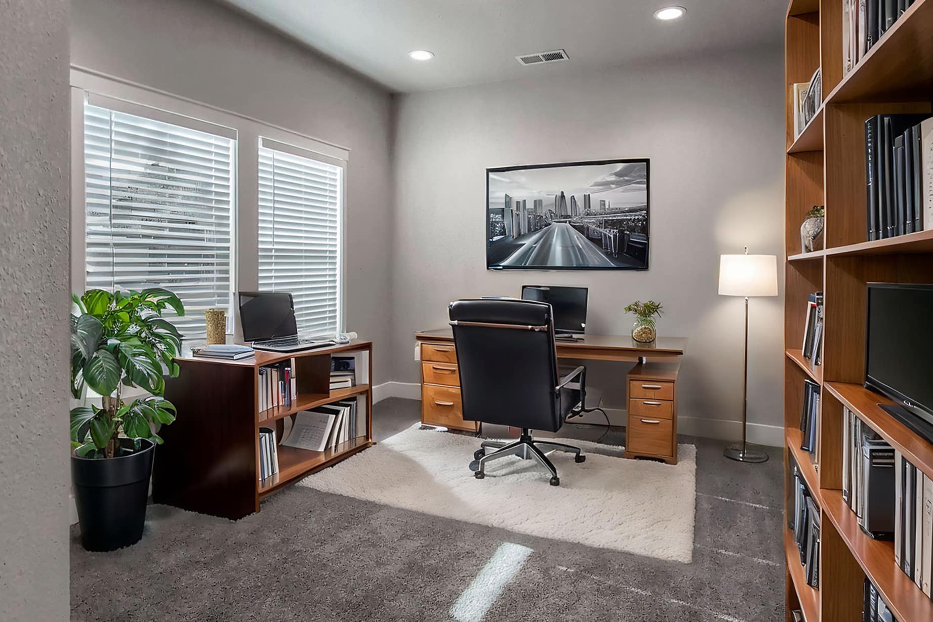 New Reno Homes by Lifestyle Homes-Secondary Bedroom Home Office Staging 1
