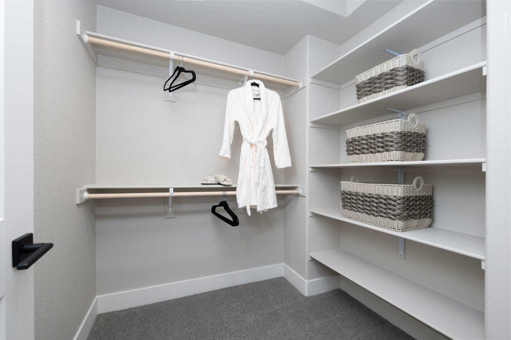 Master Bedroom Walk-in Closet view of Parkside Villas Townhomes Model Home