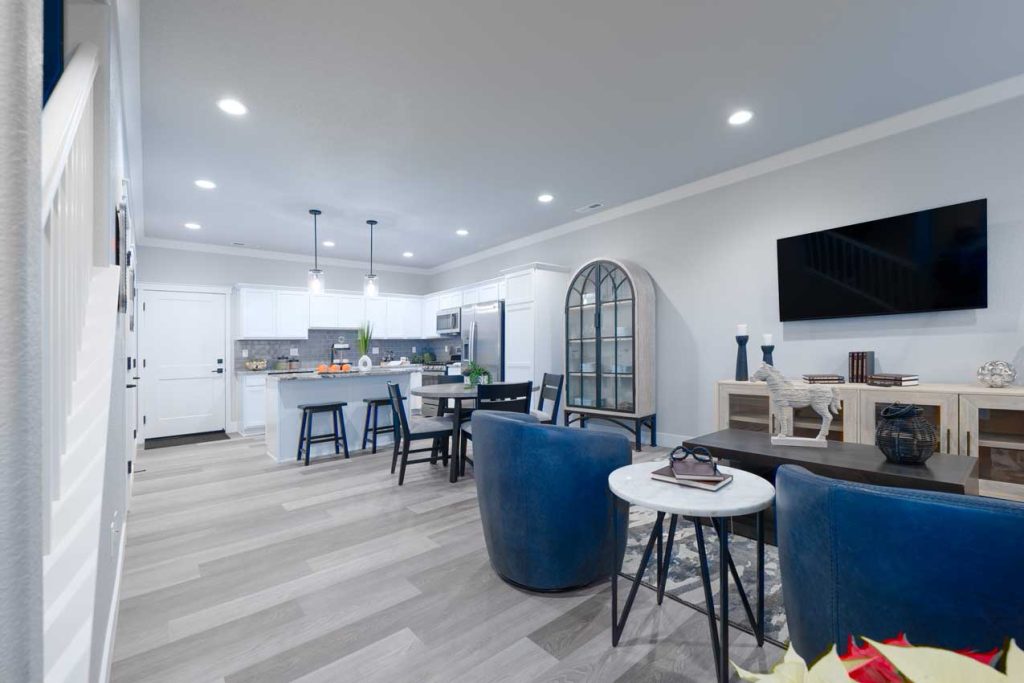 Kitchen / Dining Room view of Parkside Villas Townhomes Model Home