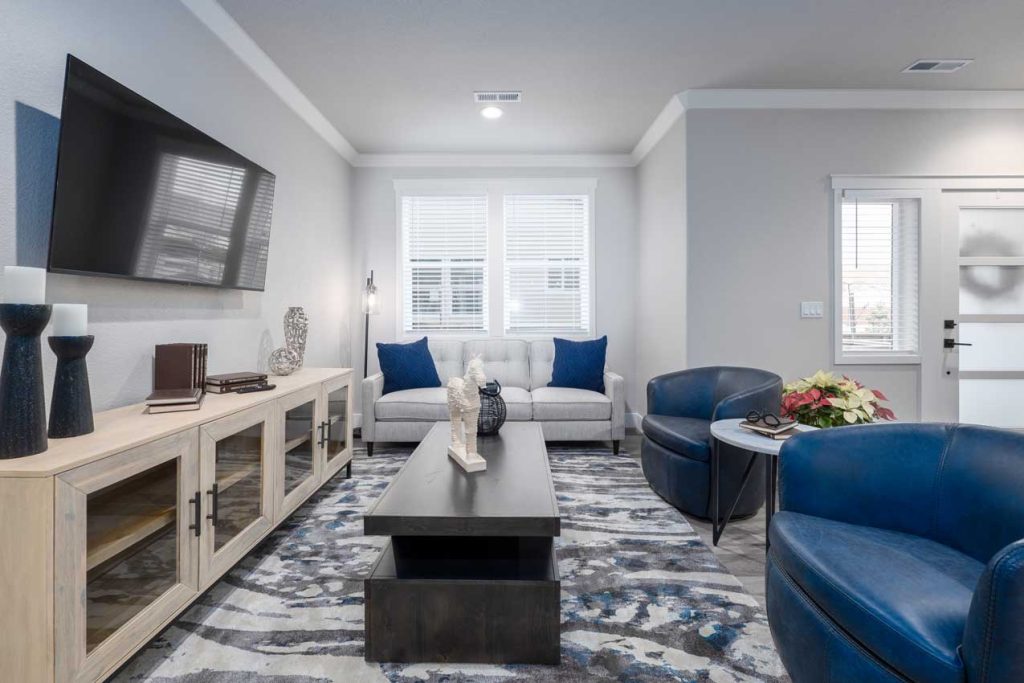 Living Room view of Parkside Villas Townhomes Model Home