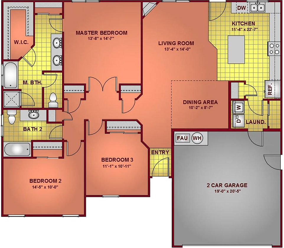 Home Plan 1564 Floor Plan